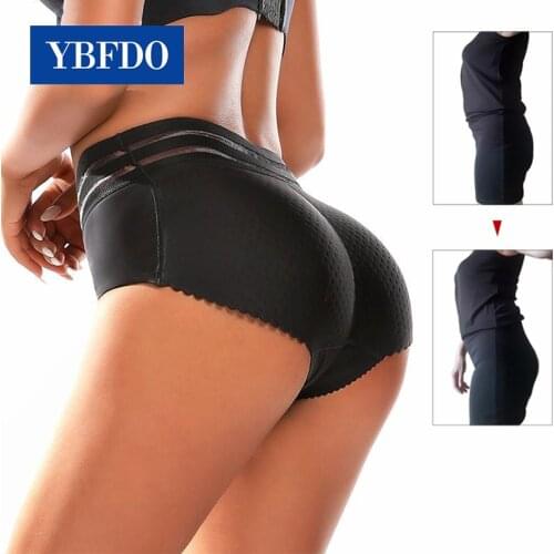 YBFDO Butt Hip Enhancer Shaper Panties Push Up Buttocks Women Butt Lifter Lingerie Fake Ass Butt Lift Briefs Seamless Underwear