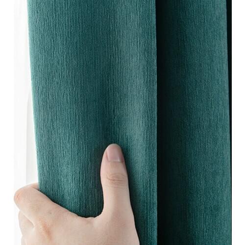 Home Decor Blackout Curtains For Living Room Bedroom Kitchen Treatment Shading Hotel Curtains Curtains Window Color High Solid