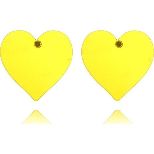 3 Colors Peach Heart Stud Earrings For Women Transparent Acrylic Max Ear Studs Earring Romantic Boucle D'Oreille Party Brincos