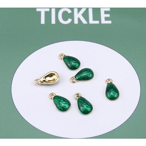 6pcs Korean Style Cute Stud Earrings For Women 2020 New Fashion Sweet Fresh Avocado Green Fruit Pendant Diy Jewelry Accessories