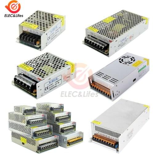 Power Supply AC-DC 12V 3A 5A 10A 15A 20A 30A 40A 42A 60A Lighting Transformer For LED Light Strip Switching Power Adapter Driver
