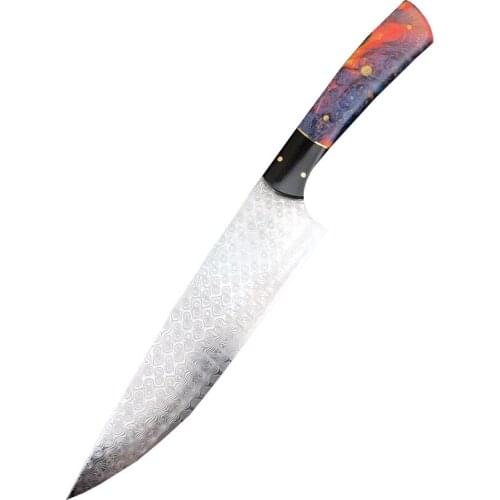 Damascus Chef Knife vg10 Japanese Kitchen Knives 67 layers Damascus Guyto Knife Chefs Cooking Tool Stainless Steel Professional