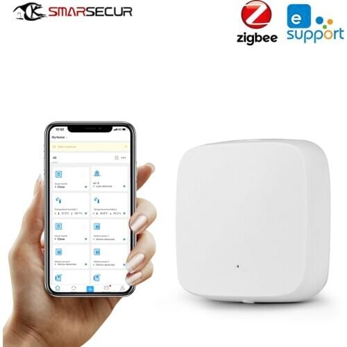 Ewelink Zigbee Temperature Humidity Sensor High Accuracy T&H Sensor Work with gateway Hub