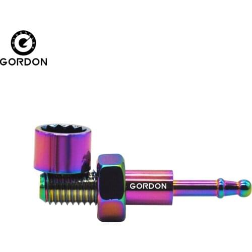 GORDON Screw Shape Metal Smoking Pipe Jamaica Rasta Reggae Style Herb Tobacco Pipes Portable Smoking Accessories