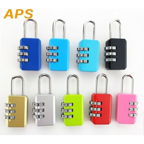 3 Dial Digit Number Combination Password Lock Travel Security Protect Locker Travel Lock for Luggage/Bag/Backpack/Drawer