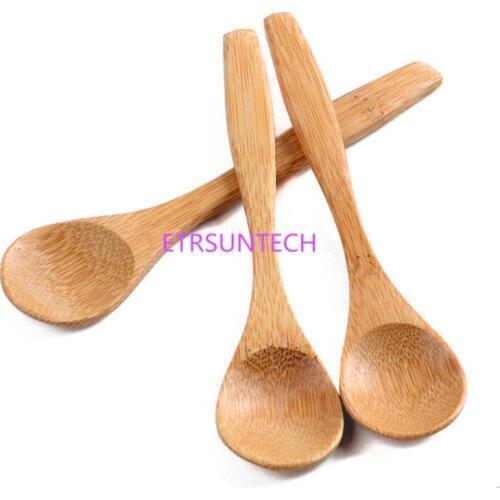 200pcs/lot Handmade Bamboo Spoons Honey Spoon Baby Spoons Mini Spoons 13cmx3cm LX0743