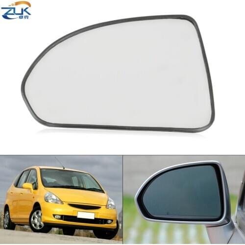 ZUK Left Right Outer Rearview Mirror Glass Lens For HONDA FIT JAZZ GD1 GD3 2005-2008 FIT SALOON 2003-2006 CITY 2007 2008 GD6 GD8