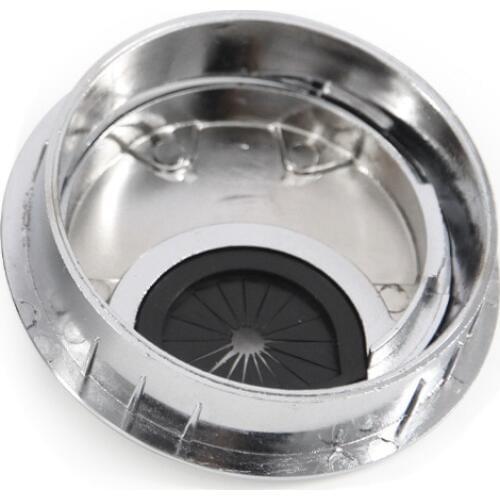 60mm Zinc Alloy Desk Table Grommet Cable Cord Hole Cover for Home Office JA55
