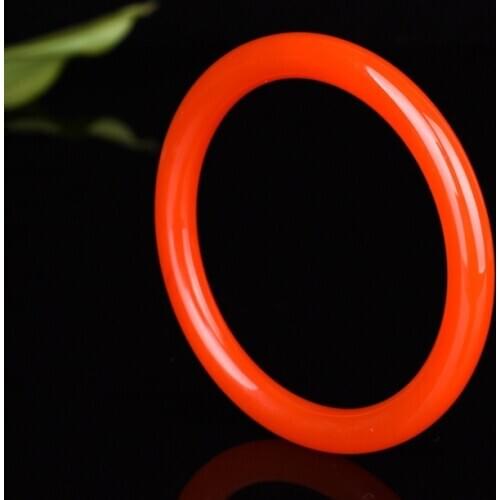 Natural Red Hetian Jade Bangle Bracelet Genuine Charm Jewelry Fashion Amulet for Men Women Lucky Gifts