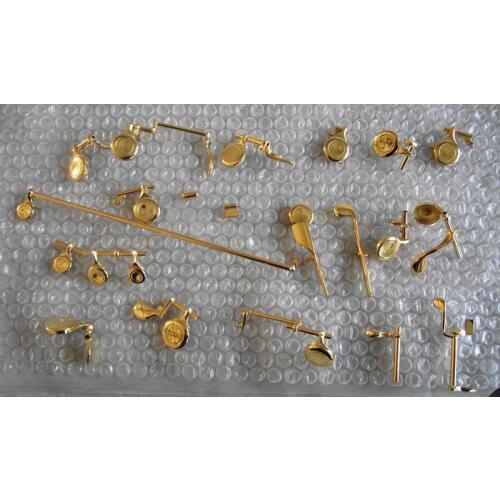 New Flute repair parts Gold-plated keys
