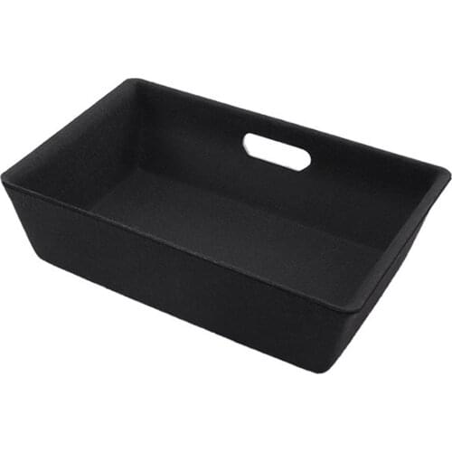 New Under Seat Storage Box High Capacity Organizer Case Felt Cloth Drawer Holder Car Interior Accessories For Tesla Model Y 2021