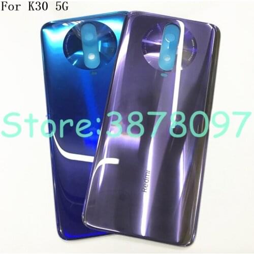 Original 6.67 inches For Xiaomi Redmi K30 5G Back Battery Cover Door Housing case Rear Glass parts