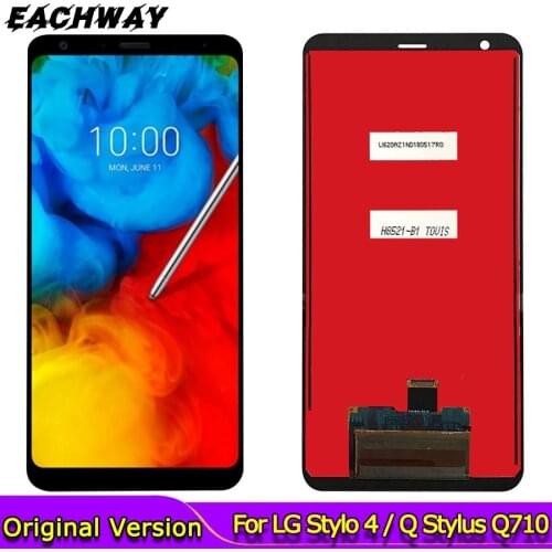 Original Test New 6.2" Screen for LG Q Stylo 4 LCD Touch Screen Digitizer Assembly for LG Q710 Display Q710MS Q710CS Replacement