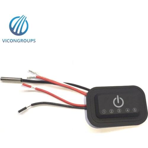 24V/8A power control 5 modes 5 colors temperature control silicone key button with NTC sensor controller switch