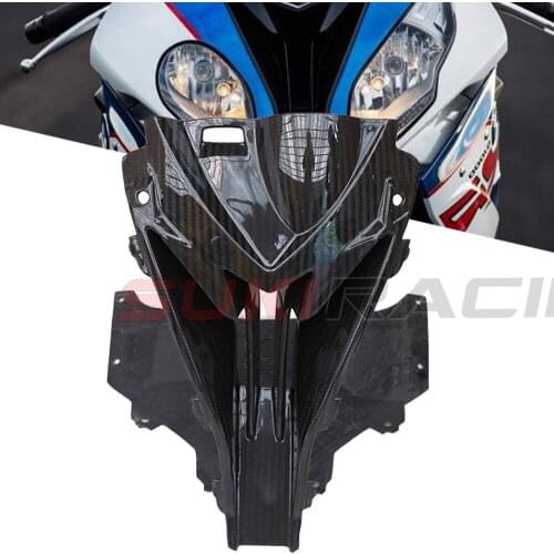 S1000RR Carbon Fiber Motorcycle Head Nose Cowl Air Intake Fairing Shell Protective Cover For BMW S1000RR S 1000 RR 2015-2018