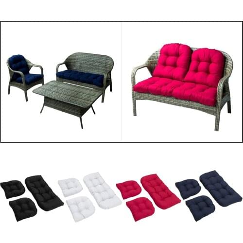 Chair Bench Seat Cushion Garden Terrace Cushion Weather Resistant Outdoor Indoor Sofa Cushion Bench Office Chair Back
