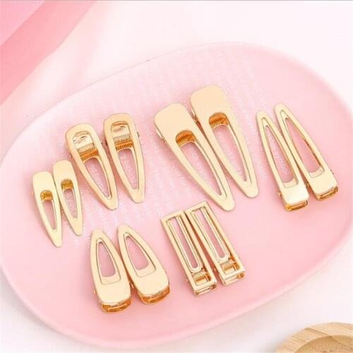 1 PC Metal Gold Hair Clip Claw Accessories Hairpins Alligator Clips Barrette Bobby Pins Girls Scrub Snap Hairgrip Hair Ornament
