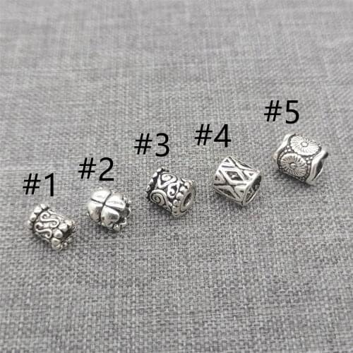 10pcs of 925 Sterling Silver Small Beads Tube Spacer for Bracelet