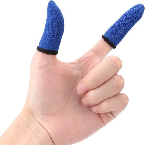 2pcs Finger Cover Game Controller for PUBG Sweat Proof Non-Scratch Sensitive Touch Screen Gaming Finger Thumb Sleeve Gloves