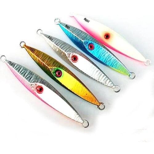 5PCS Deep sea Fishing Glow Jigging Quick sinking Jig Lure Jigbait spoon baits 150/200/300g