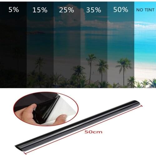 Car UV Protector Sticker Films 1/5/15/25/35/50 Percent Window Tint Film Auto Sunscreen Film For Car Buliding Window Car Film