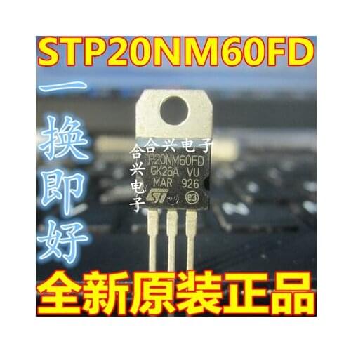 Free shipping 20PCS STP20NM60FD P20NM60FD TO-220
