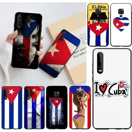 CUTEWANAN Cuba flag DIY phone Case cover Shell for Huawei P40 P30 P20 lite Pro Mate 30 20 Pro P Smart 2019 prime