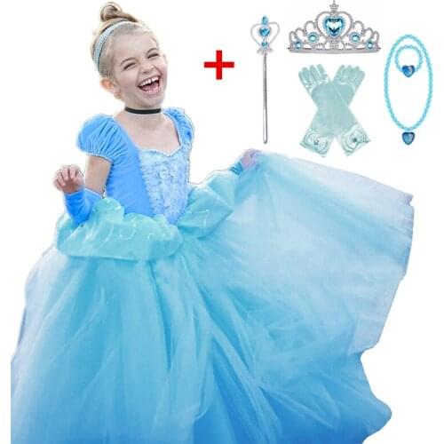 Girls Christmas Dress Kids Vestidos Infantil Dress Princess Dress Party Costume 4-10 Years Child Girls Clothes