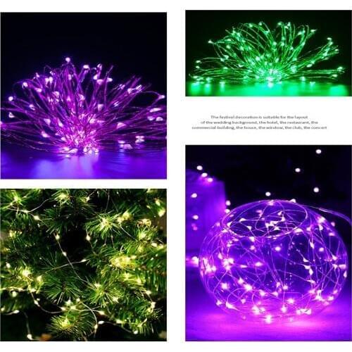 Светодиодные гирлянды с прозрачным проводом HOPLOM China At AliExpress