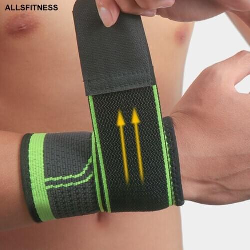 2 PCS Adjustable Fitness Wristband Pressurized Wrist Wraps Bandages For Gym Weightlifting Powerlifting Breathable Wrist Support