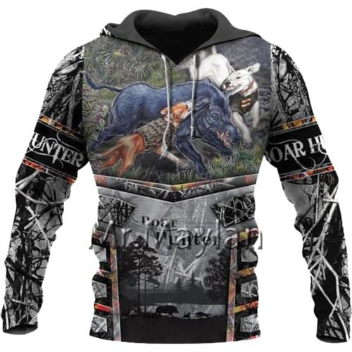 Boar Hunter Camo 3D Printed Jacket Men/Women Harajuku Hoodie Unisex Casual Streetwear Sweatshirt Pullover Sudadera Hombre L0199