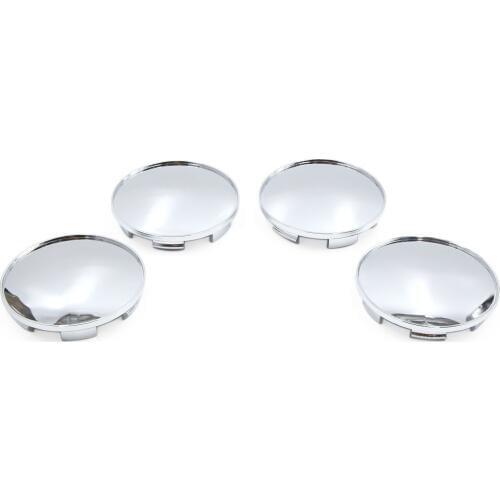 Uxcell 4Pcs Silver Tone 68mm Dia 6 Lugs Car Tire Wheel Center Hub Caps Cover Protector