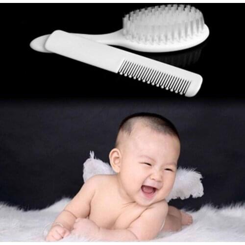 2Pcs/Set Newborn Babies Massage Comb Sets Toddlers Hairbrush Set Infants Hair Care Prodcuts Baby Convenient Daily Tools