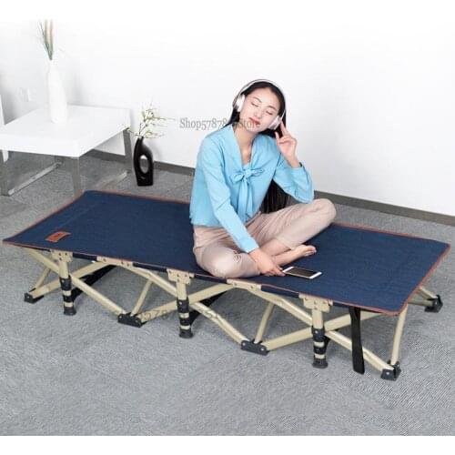 New folding bed sheet office siesta bed recliner folding waist siesta bed adult simple camp bed