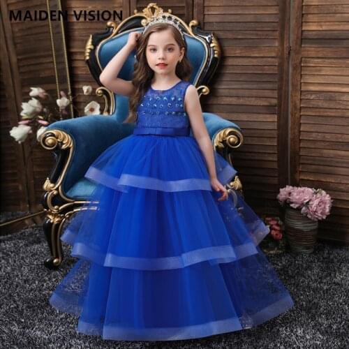 Baby Girl Dresses 2019 Lace Embroidery Christmas Dress Wedding Gown Children Clothing Kids Dresses For Girls Party Dress