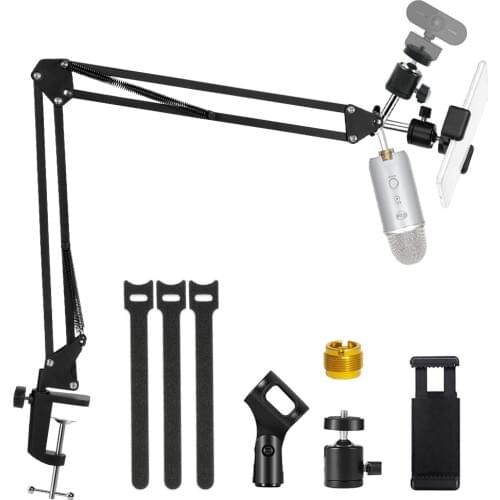 Microphone Stand For Blue Yeti and Blue Snowball and Webcam Boom Scissor Arm Stands For Logitech Webcam C920 C922 C930 C930e W8
