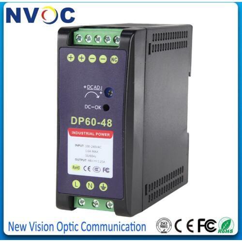 60W 24V/2.5A DIN Rail Mounted Industrial Power Supply,60W 5V/12A 12V/5A 48V/1.25A DIN Rail Mounted Industrial POE Power Supply
