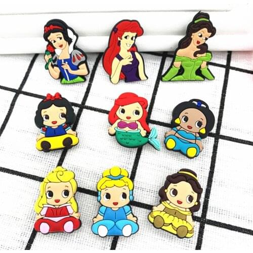 Single Sale 1 Piece of Shoe Accessories Cute Princess Series Shoe Accessories Novel Garden Shoe Decoration