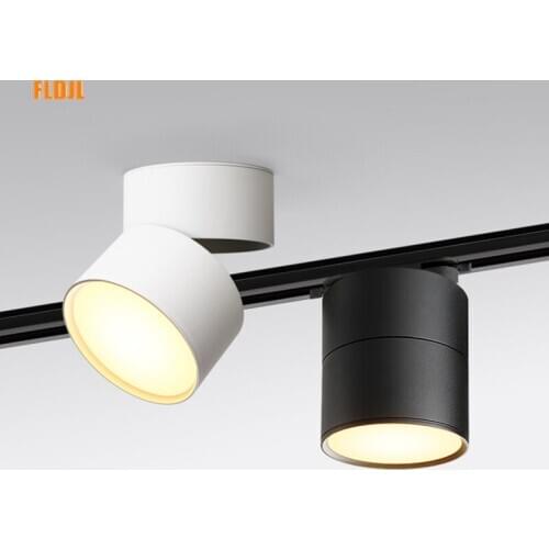 Dimmable and rotatable folding ceiling light 7W 12W 18W AC85V-285V LED surface mounted downlight astigmatism track light