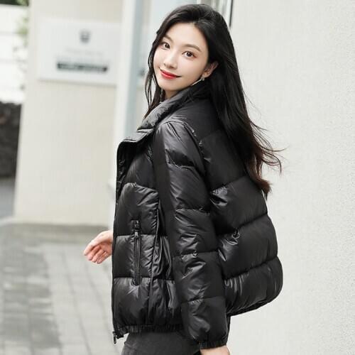 Thick down jacket 2020 new short Stylish and warm Autumn And Winter Oversized black coat