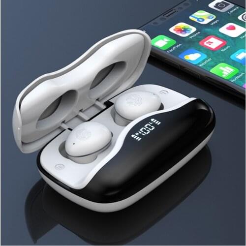 W16 TWS Bluetooth 5.0 wireless noise reduction headset microphone sports waterproof LED power display (with charging box)