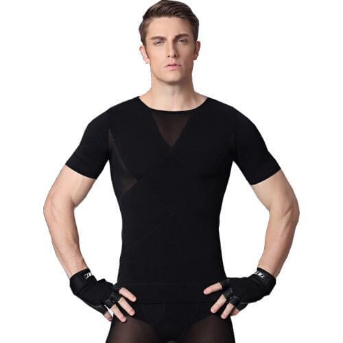 Men Body Shaper Waist Trainer Body Homme Gynecomastia Men Corset Compression Tshirt Slimming Vest Weight Loss Shapewear For Men