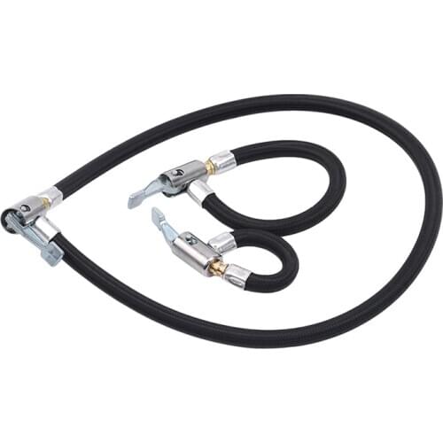 10cm/20cm/60cm Black Locking Air Chuck With Air Hose Inflator Adapter For Bike Motorcycle Car Tire