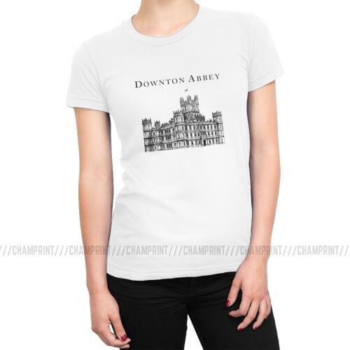 The Big House Tshirt Women Downton Abbey Grunge Rock T-shirts Crew Neck Tee Shirt Tops Cotton Summer Clothing Female Big Size