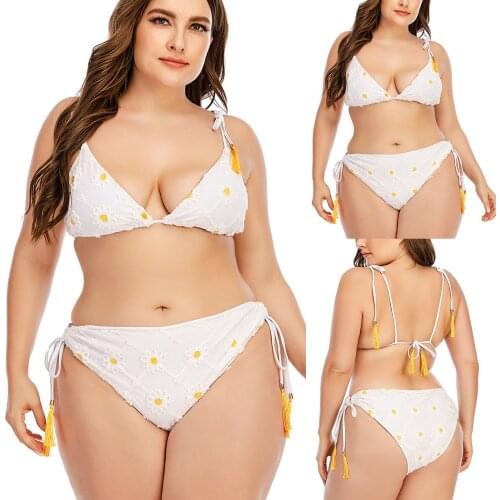 WomenS Plus Size Floral Print Casual Swimwear Different Models Sexy Bikini Swimwear Fashion All-Match Suit Купальники 40