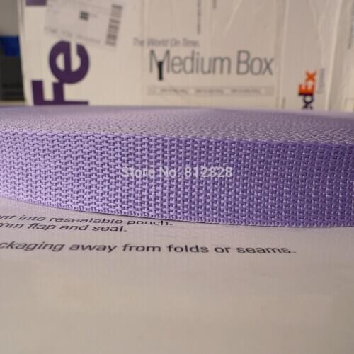1" 25mm #47 Lavender Color Nylon Polypropylene Dog Collar Webbing 100 Yards