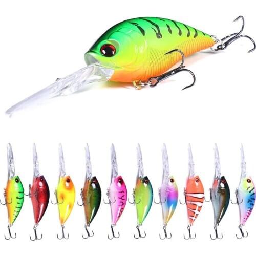 1PC 12.5cm 20.5g Minnow Fishing Lure Pike Carp Fishing Artificial Hard Bait Fish Lures Wobbler Crankbait Tackle Diving 0.5-3m