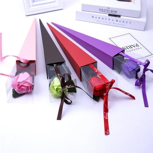 1PC Wrapping Paper For Single Flower Packaging Gift Cases Packing Boxes Portable Gift Boxes Bouquet Packing For Wedding Supplies