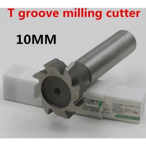 Free Shipping 2PCS 10*2*3*4*5 high speed steel Straight shank T groove milling cutter T type Straight shank milling cutter