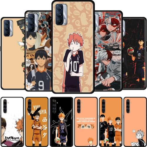 Haikyuu volleyball anime Cell Phone Case for Realme 6 7 8 C3 C21 XT 5 X7 X50 Pro 5G C11 7i C15 C20 C20A C21Y GT Master Cover